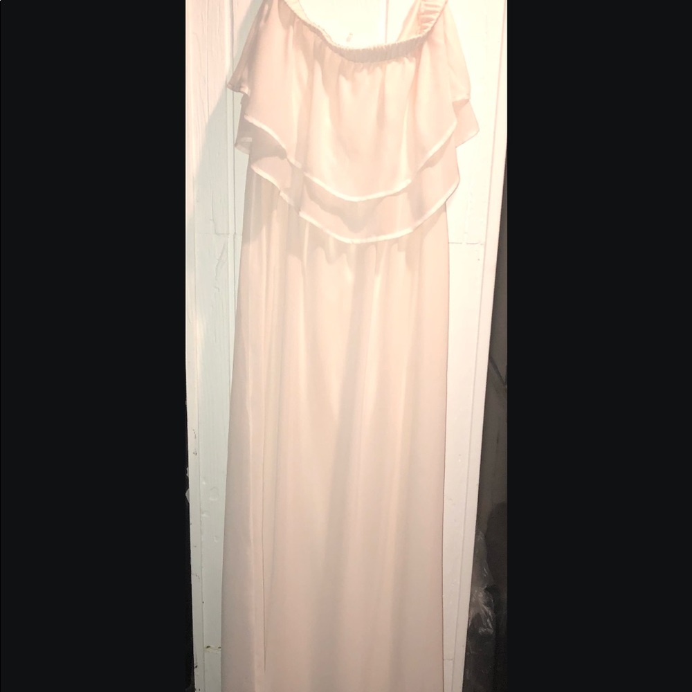 Chiffon Ruffle Maxi Dress